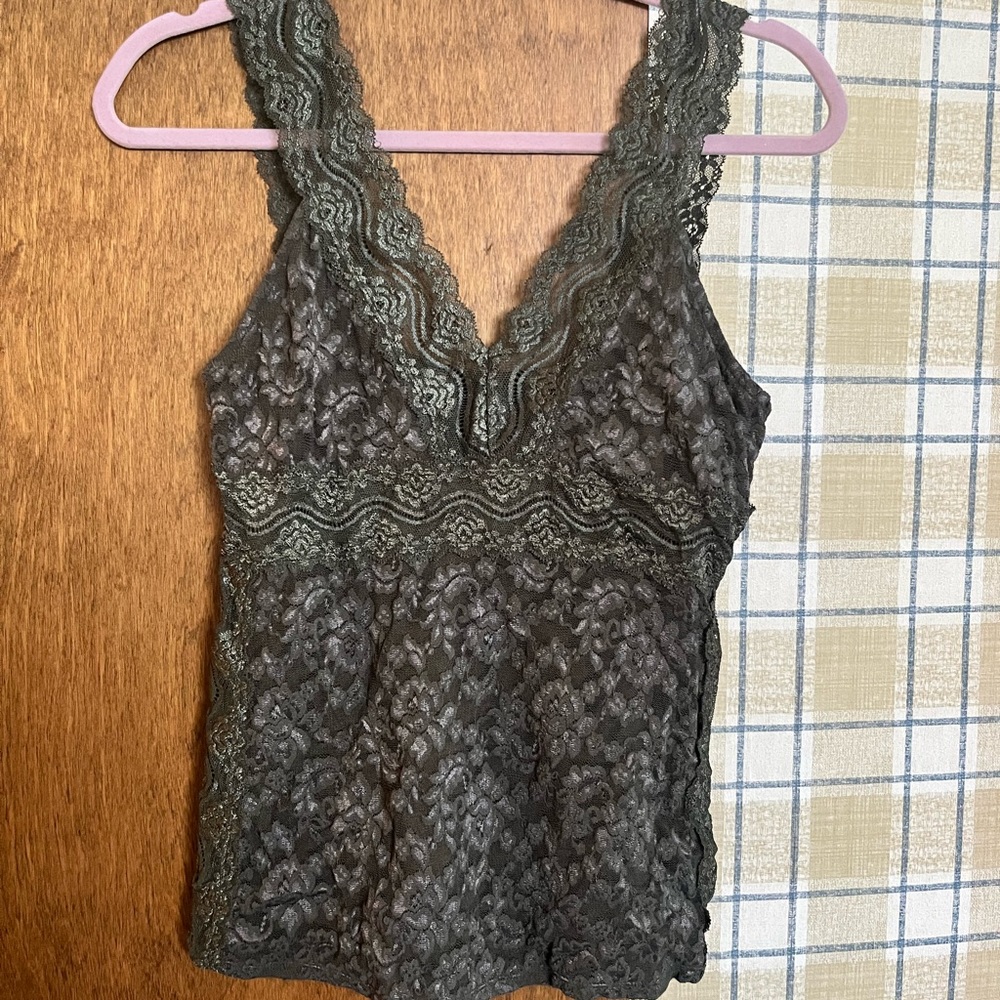 90s stretchy lace top